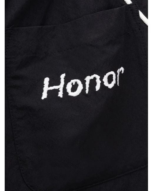 Honor The Gift Blue Graphic-Print Trousers for men