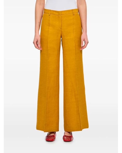 Alberto Biani ストレートパンツ Yellow