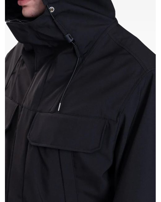 C P Company Blue Goggle-Hooded Jacket for men