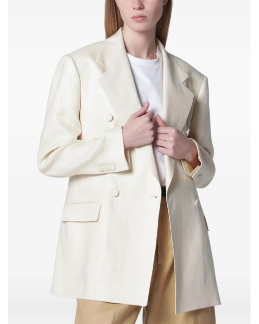 Tagliatore Natural Double-Breasted Blazer