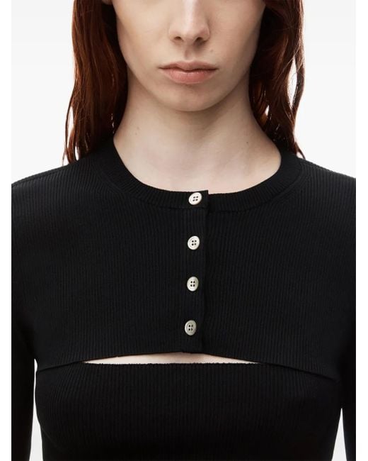 Alexander Wang Black Knitted Dress Set