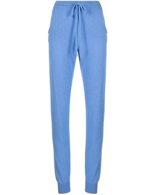 Teddy Cashmere Blue Milano Cashmere Track Pants