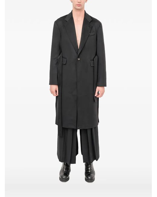 Setchu Mantel mit Gürtel in Black für Herren
