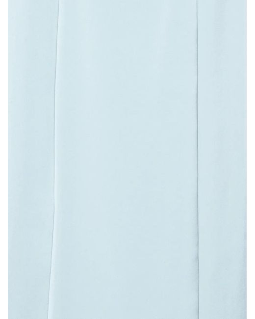 ROTATE BIRGER CHRISTENSEN Blue Square-Neck Maxi Dress