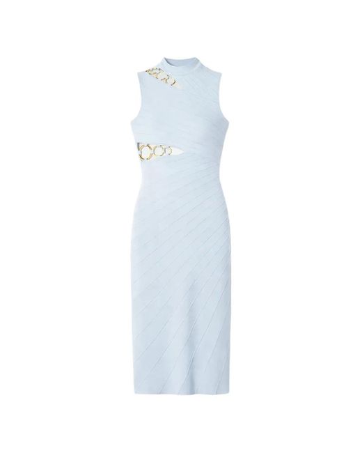 Cult Gaia White Cutout-Detail Midi Dress