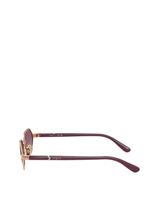 Vogue Eyewear Pink Geometric-Frame Sunglasses