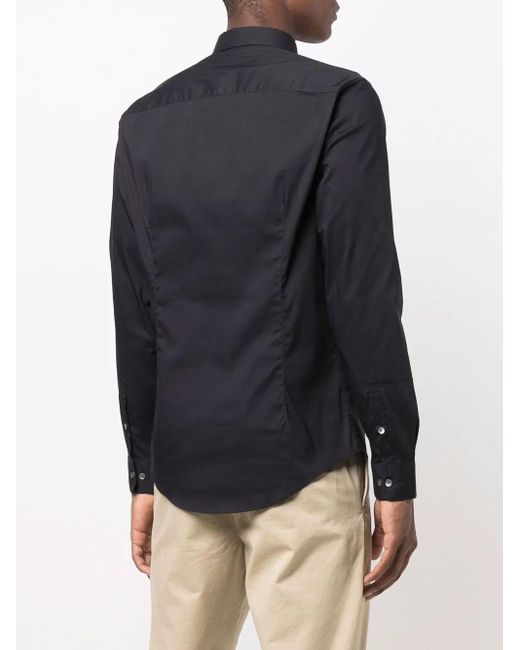 Emporio Armani Blue Cotton Shirt for men