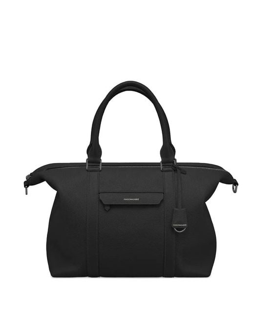 Bolso shopper weekender de piel Maison De Sabre de color Black