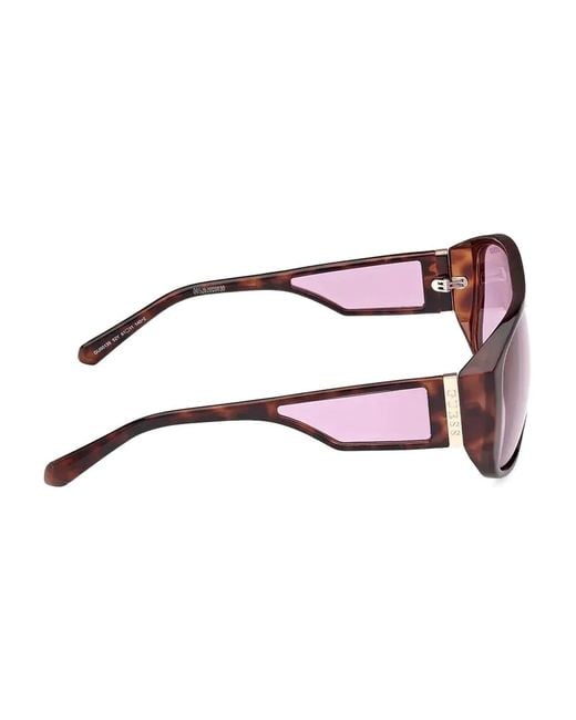 GUESS EYEWEAR Pink Pilot-Frame Sunglasses