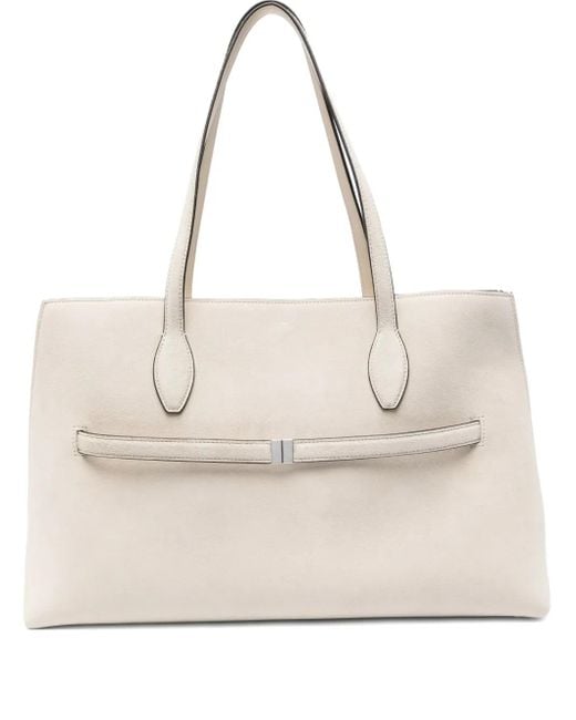 Totême  Grote Lounge Suède Shopper in het Natural