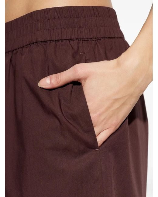 Samsøe & Samsøe Purple Sajulio Elasticated-Waist Wide-Leg Trousers