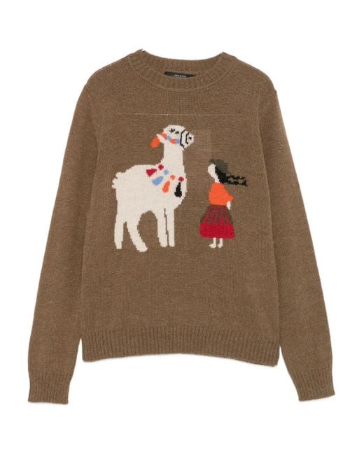 Pull Nitra Weekend by Maxmara en coloris Brown