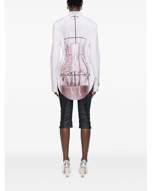 Jean Paul Gaultier トロンプルイユ シャツ Pink