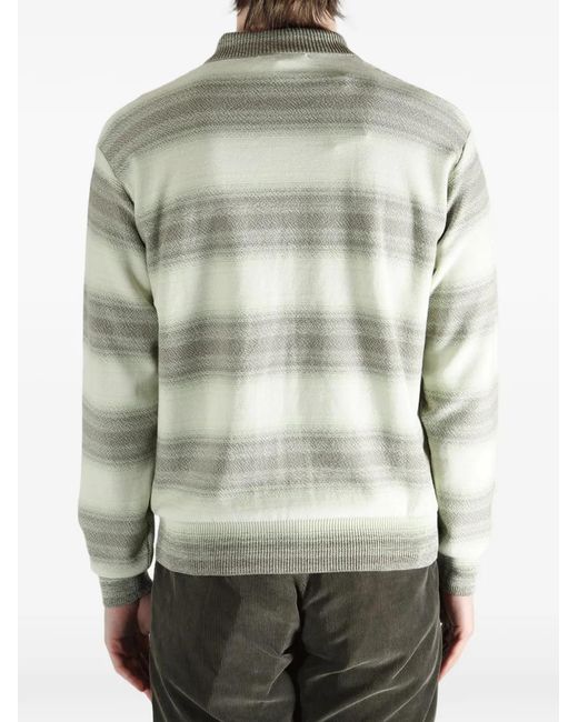 Auralee White Striped Shirt for men