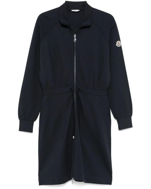 【MONCLER】ZIP-UP MINI DRESS ジップアップ ミニドレス Moncler Zip-Up Mini Dress in Blue | Lyst