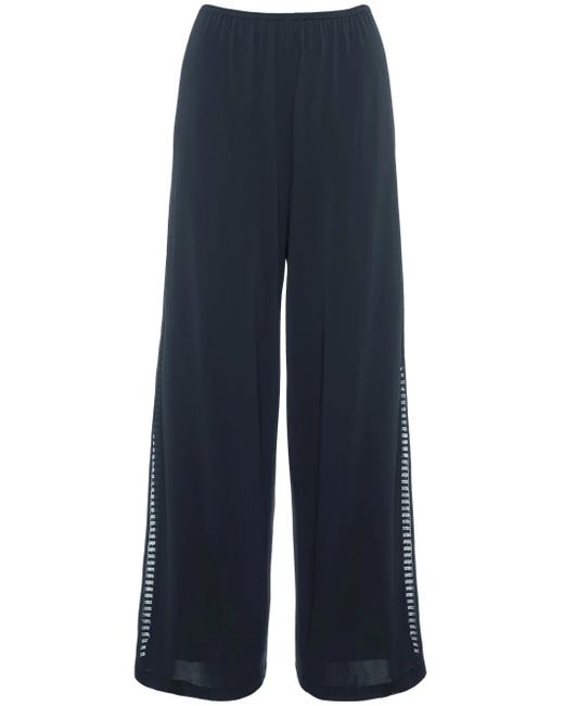 Eres Blue Virginie Graphic Lace Panel Trousers