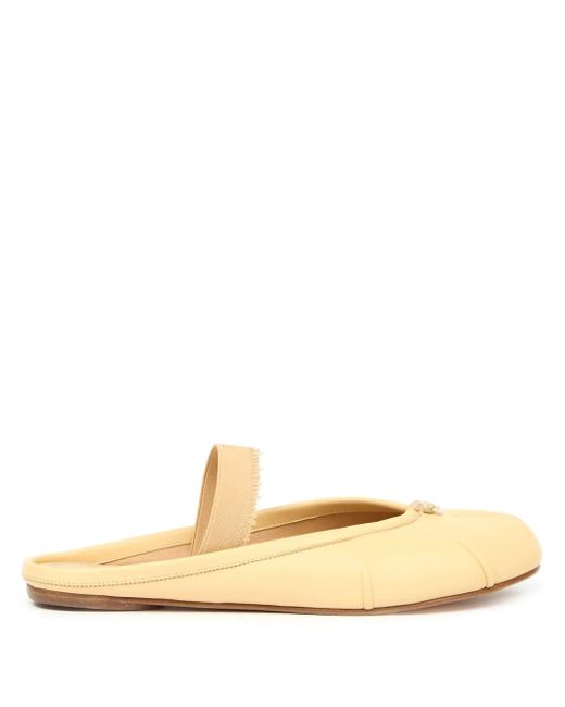 Maison Margiela Metallic Tabi Ballerina Shoes