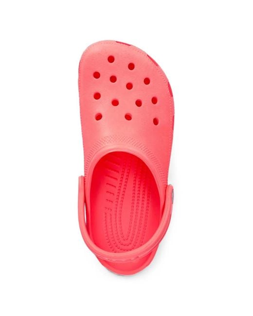 CROCSTM Pink Perforated Slingback Clogs