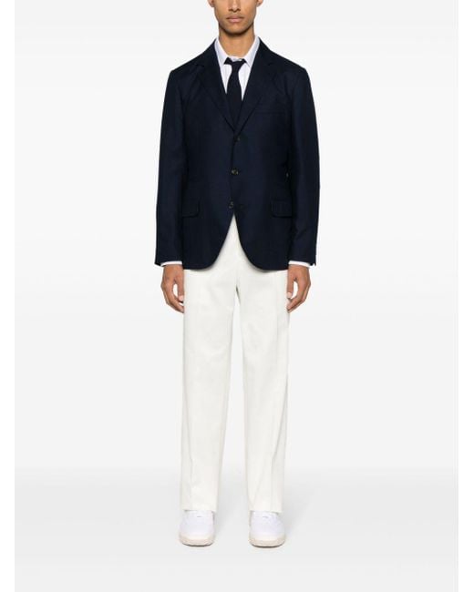 Thom Browne Blue Low-waisted Trousers for men