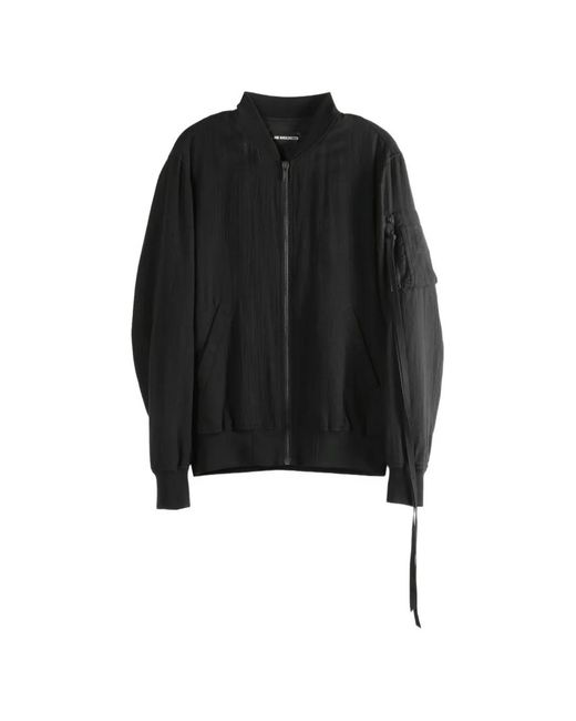 Ann Demeulemeester Black Dries Zip-Up Bomber Jacket for men