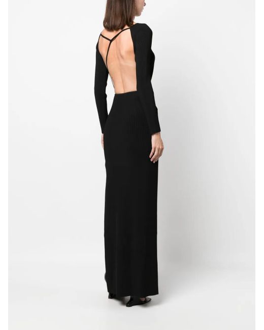 Robe En Maille Nervurée À Design Asymétrique Gcds en coloris Black