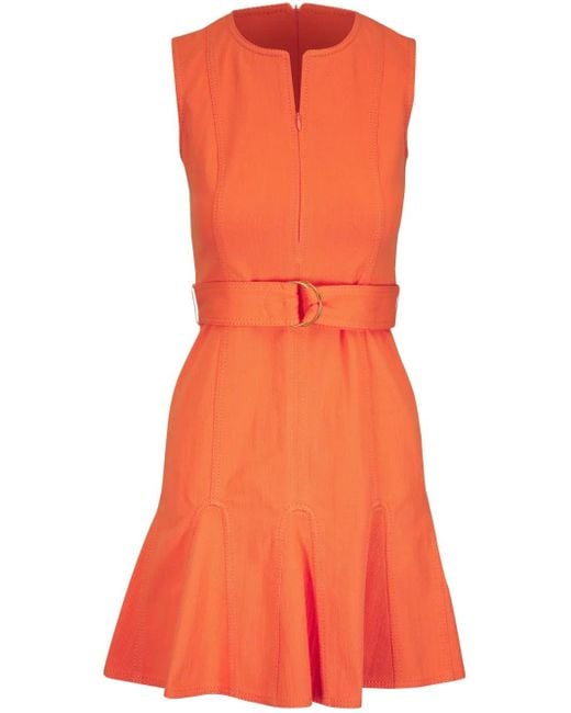 Akris Punto ベルテッド ドレス Orange