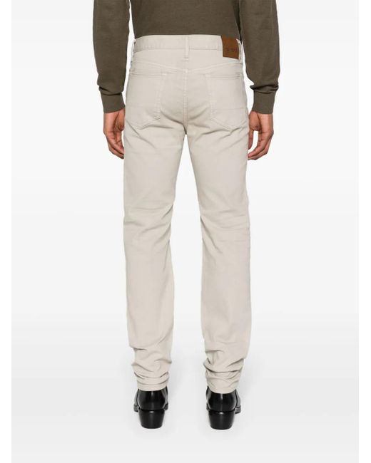 Tom Ford Natural Mid-Rise Slim-Fit Jeans for men