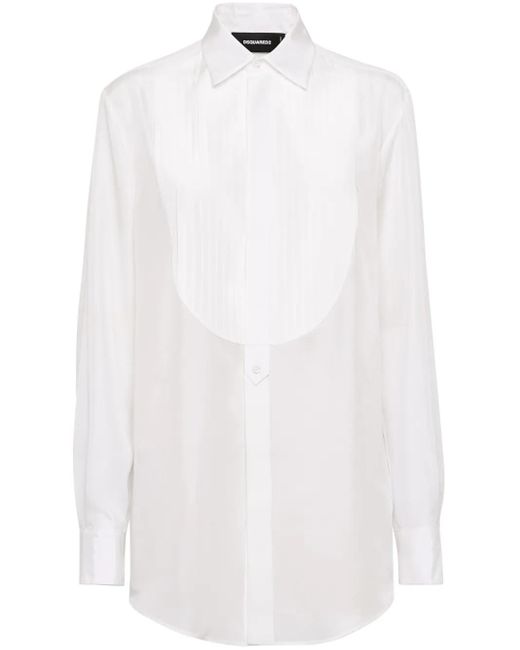 Camicia Con Pettorina di DSquared² in White
