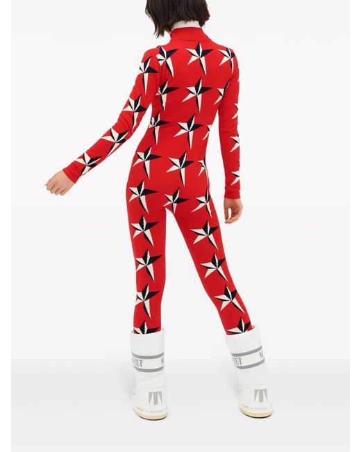 Perfect Moment Red Ski Intarsia-Knit Jumper