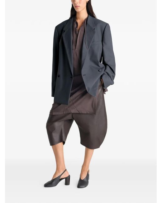 Lemaire Gray Tailored Double-Breasted Jacket