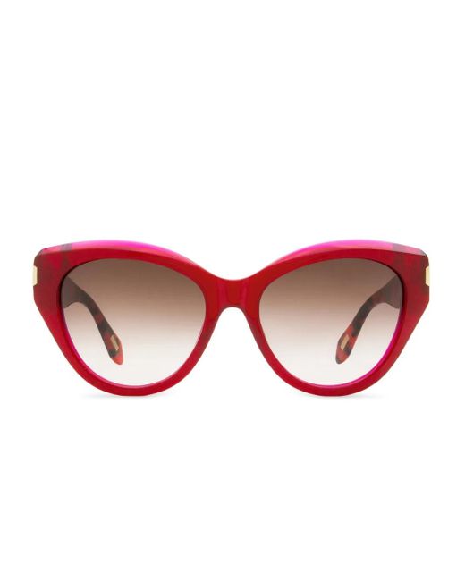 Just Cavalli ロゴ サングラス Red