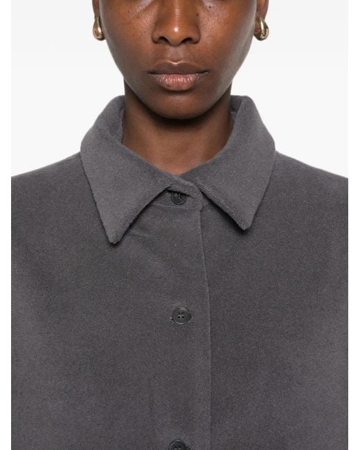 A.M.G Gray Veste À Boutonnière