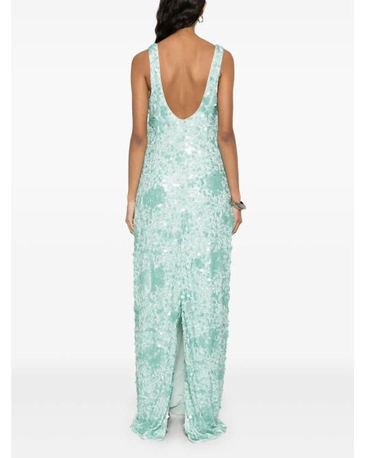 Jonathan Simkhai Blue Bex Maxi Dress
