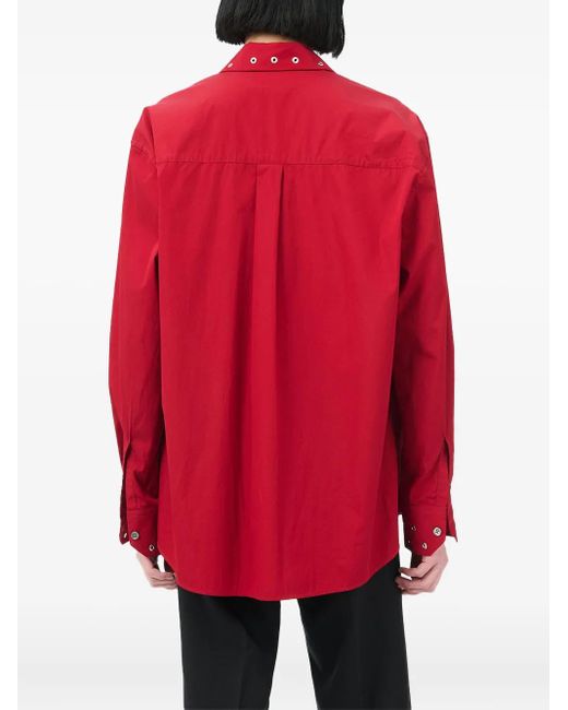 Camicia A Maniche Lunghe di Our Legacy in Red da Uomo