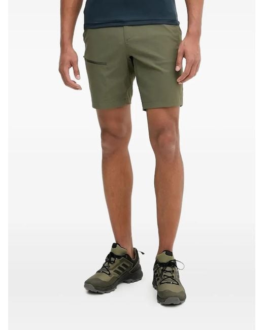 Peak Performance Green Iconiq Zip-Fly Shorts for men