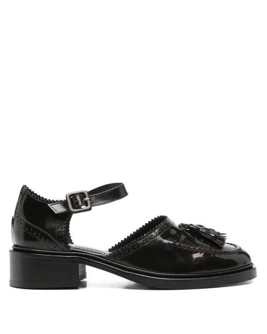 Nicole Saldanã Black Margaret Tassel-Embellished Loafers