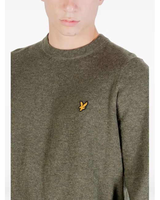 Lyle & Scott Pullover Mit Logo-Patch in Green für Herren