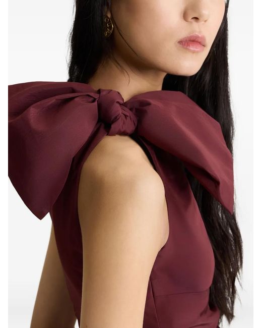 Patou Purple One-Shoulder Mini Dress