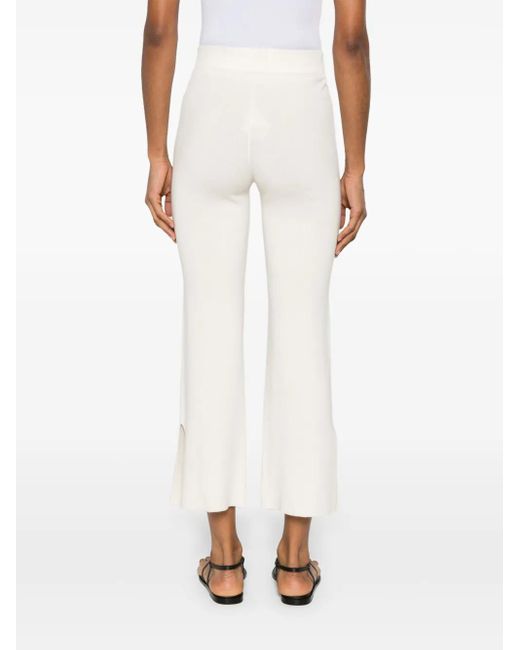 Philo-Sofie Cashmere Broek Met Splitdetail in het White