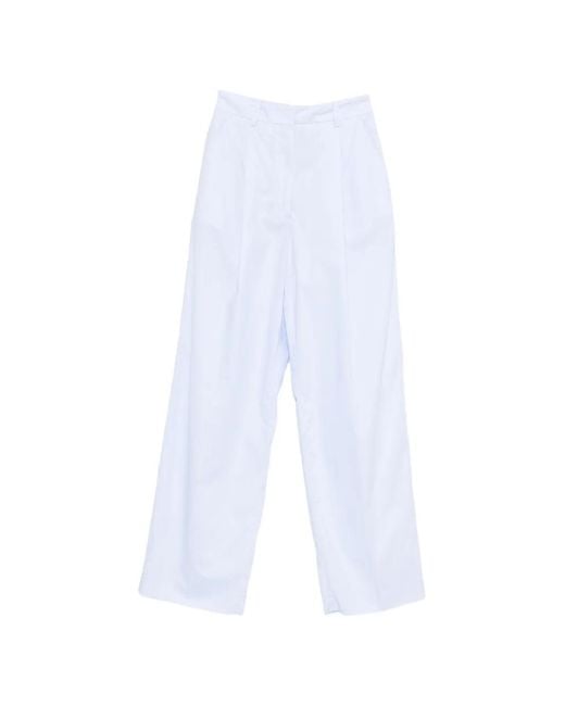 Thelatest White Axel Pleat Trousers