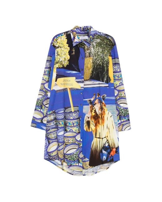 The Artistylist Blue Chemise Imprimée Jarden Majurelle