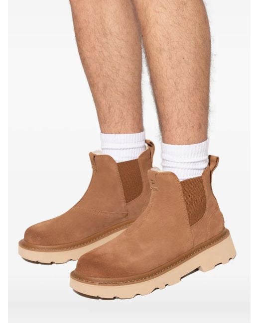 Ugg Brown Suede Chelsea Boots for men