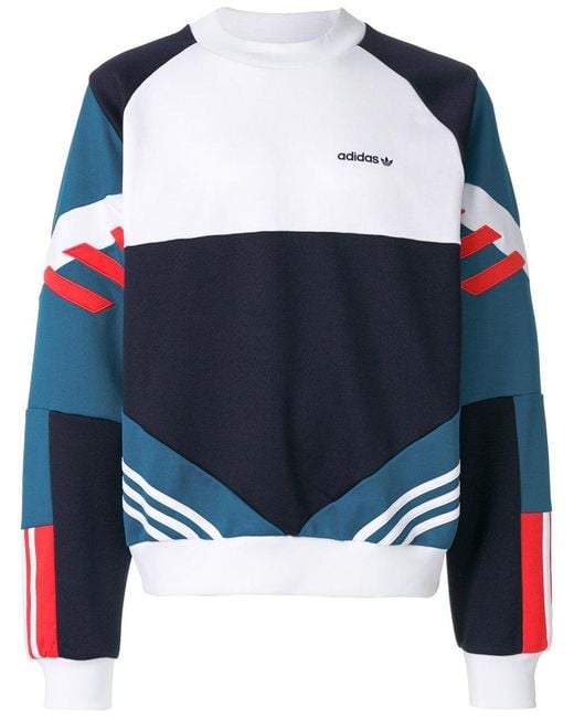 Fruta vegetales asistencia vóleibol adidas Originals Nova Retro Sweatshirt in Blue for Men | Lyst