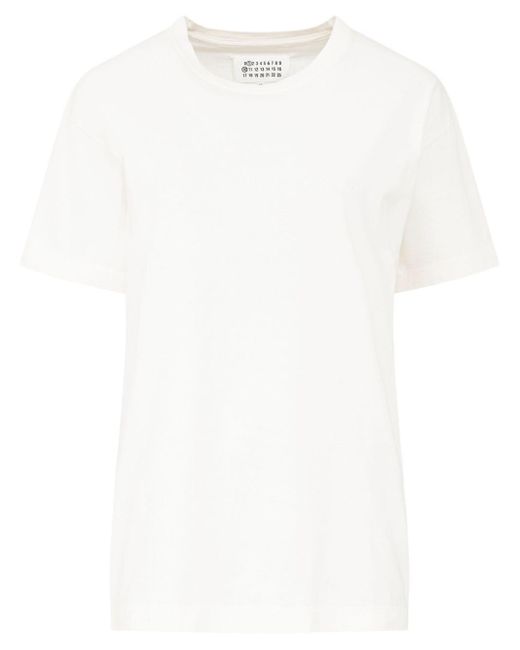 T-shirt à logo imprimé Maison Margiela en coloris White