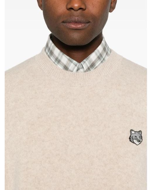 Jersey Con Parche De Zorro Maison Kitsuné de hombre de color Natural