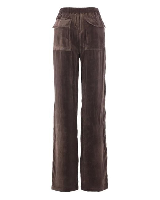 Rick Owens Brown Geth Belas Drawstring Trousers