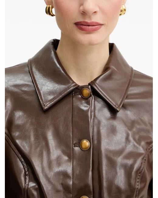 Guess Brown Buttoned Pocket Jacket