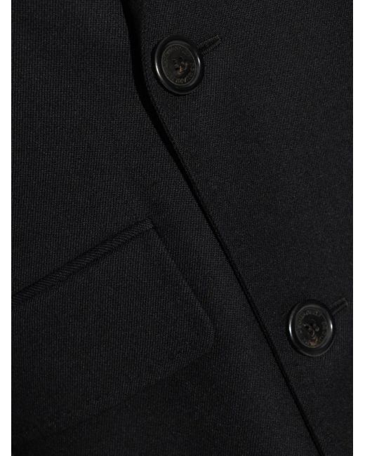 Abrigo De Lana Virgen Con Doble Botonadura DSquared² de hombre de color Black