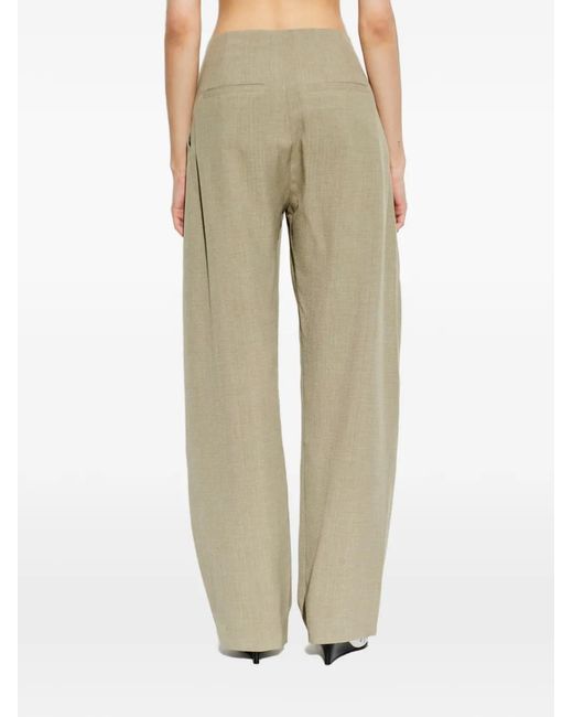 IRO White Sonja Pleated Trousers