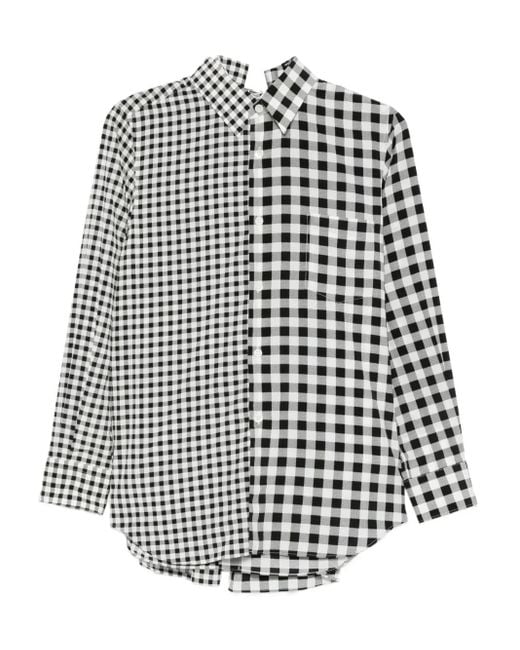 Comme des Garçons White Gingham Shirt